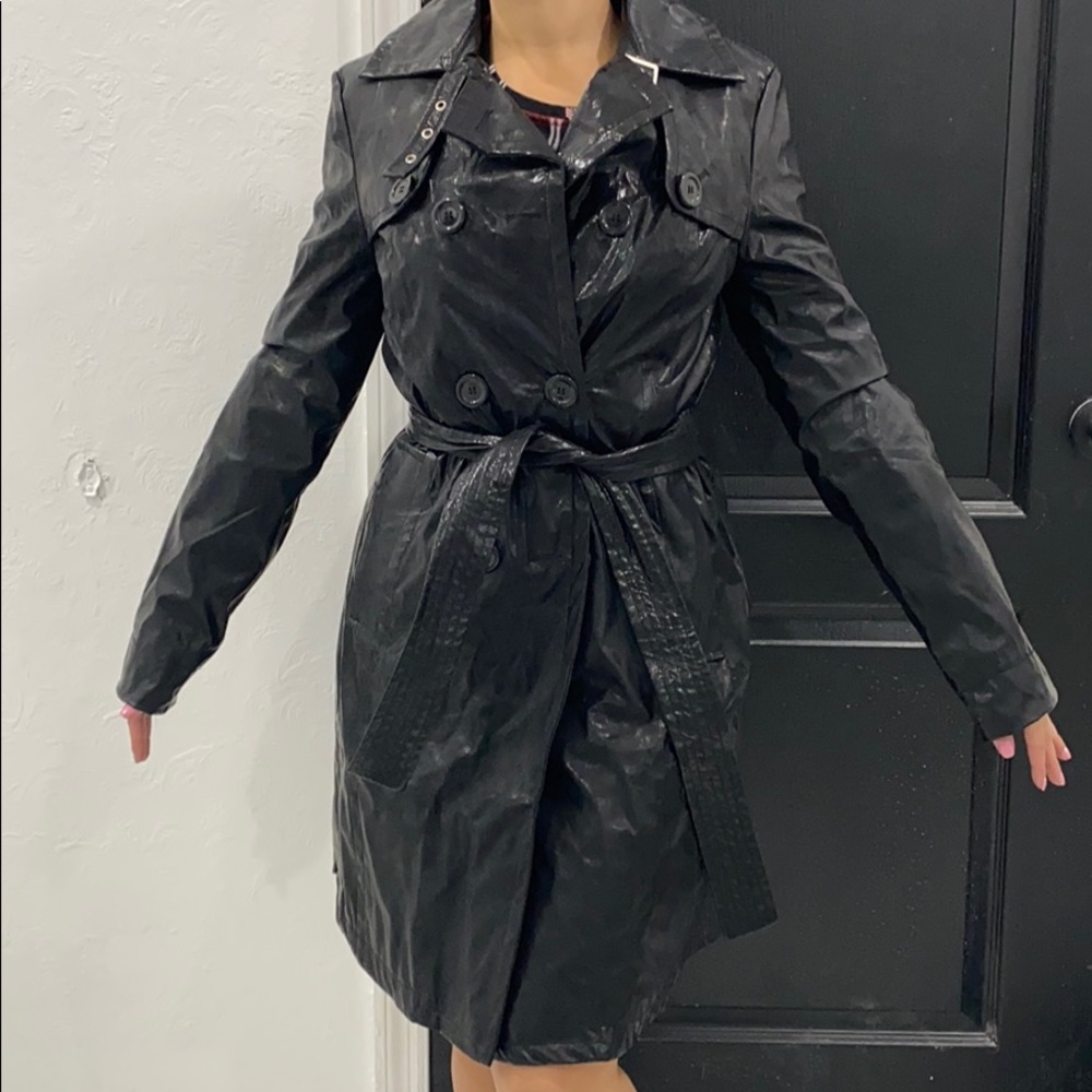 Black trench coat
